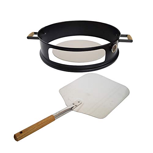 Kettle BBQ Pizza Ring Including Stone, Peel & Handles for 57cm (22.5-Inch) Grill