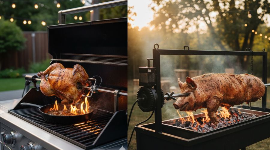 Choosing Between a BBQ Rotisserie and Spit Roast Machine
