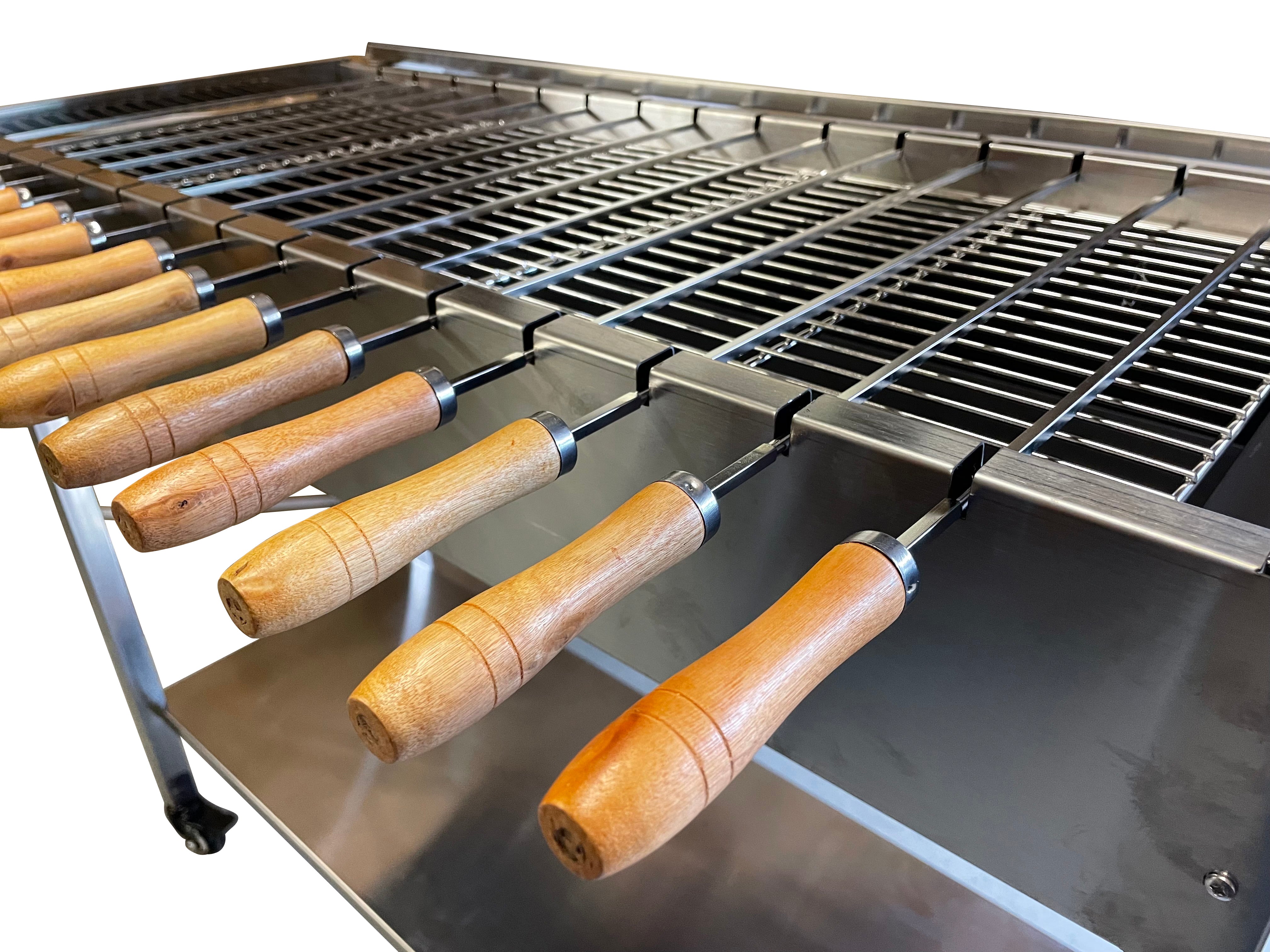 Bbq Steel Rode Commercial Stainless Steel Charcoal BBQ| UK Made | SunshineBBQs