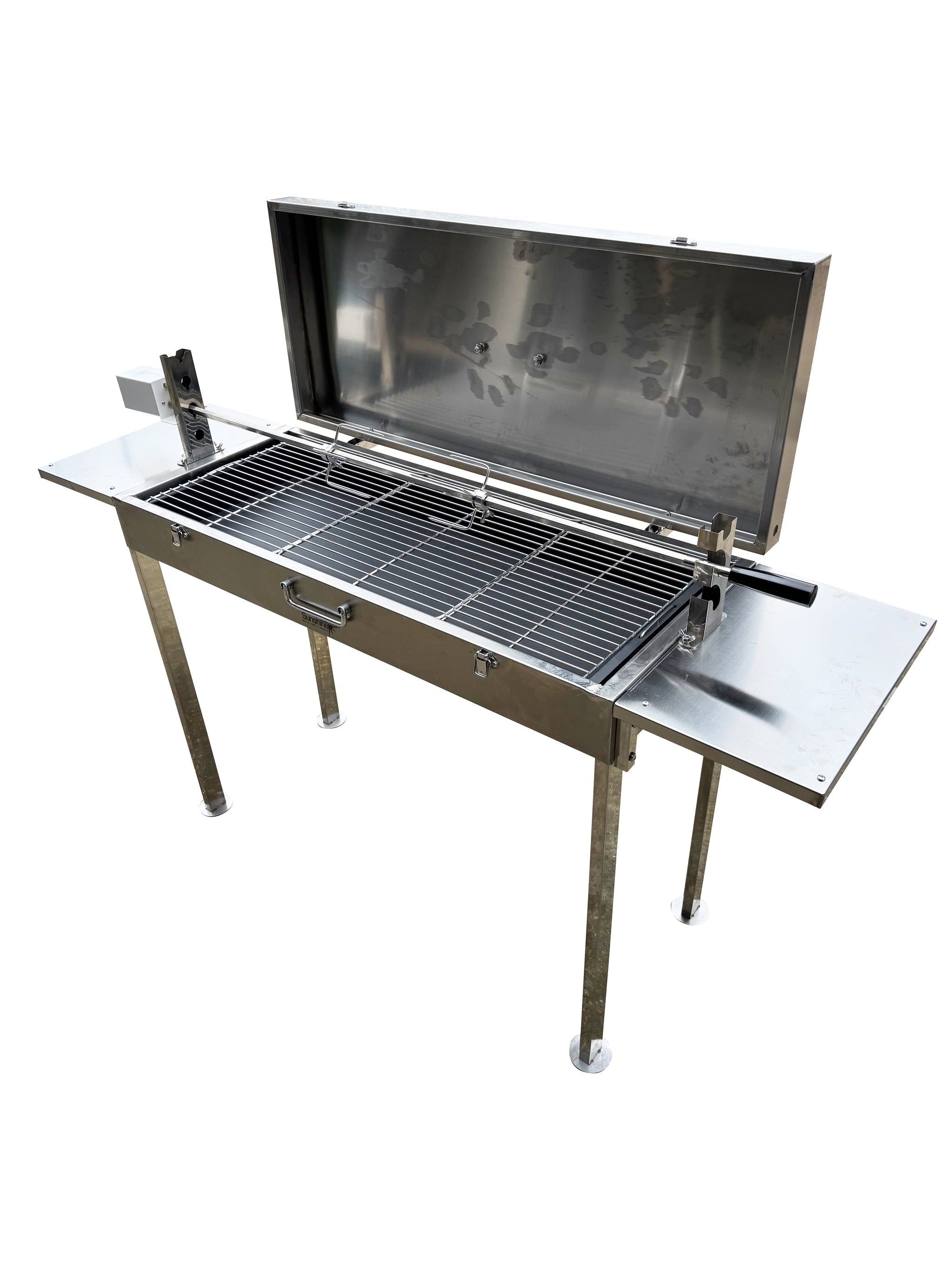 Stainless Steel Large Charcoal Bbq With Rotisserie Charcoal