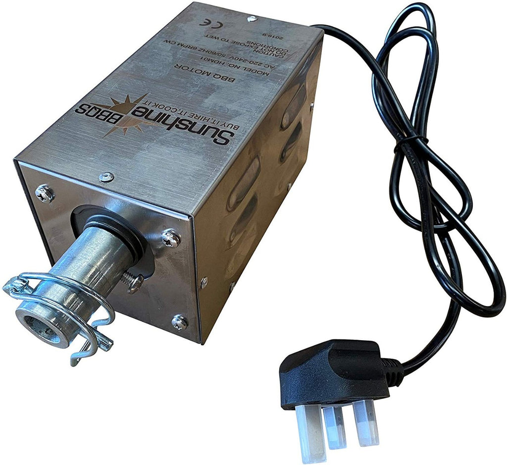 Stainless Steel Hog Roast Rotissere Motor - Up to 80kg (For 16mm Round Skewer)