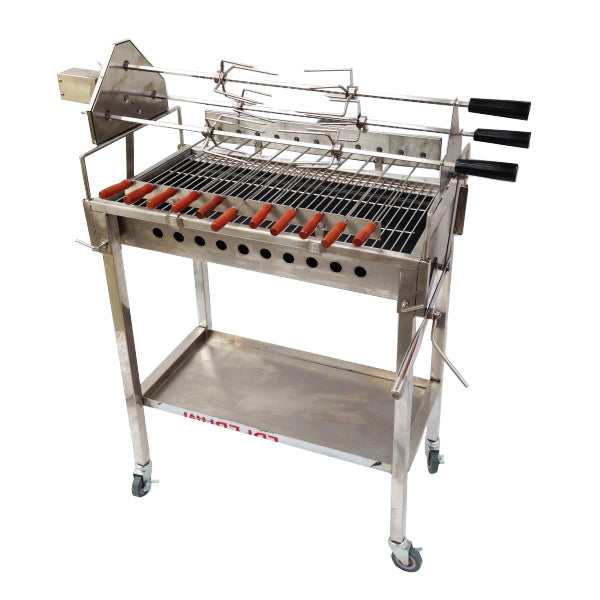 Cypriot Stainless BBQ + Adjustable Skewer Heights CYP-03