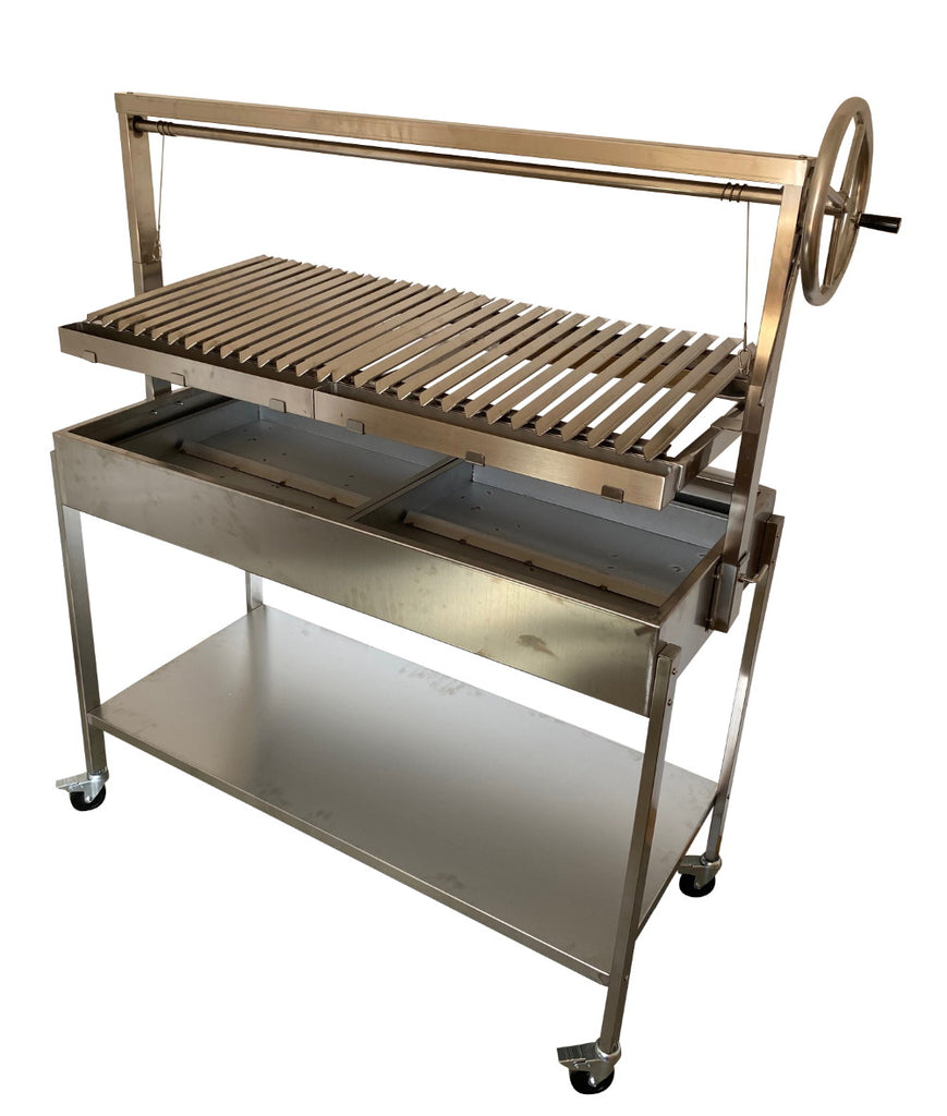 Argentinian Style Stainless Steel Charcoal BBQ
