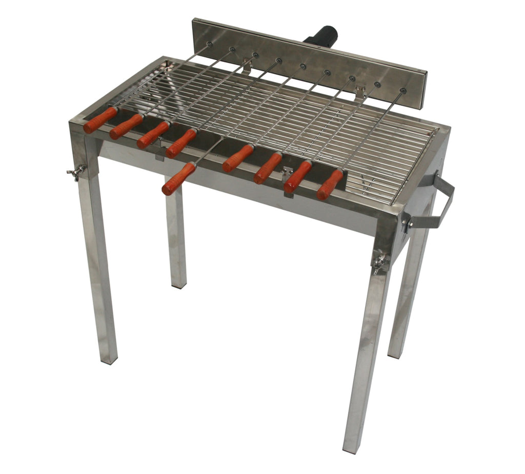 Mini Stainless BBQ with Kebab Skewers