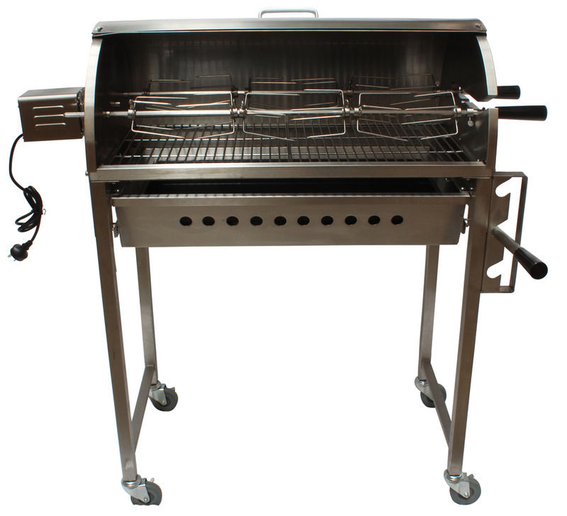 Galaxy Charcoal Adjustable BBQ with Spit