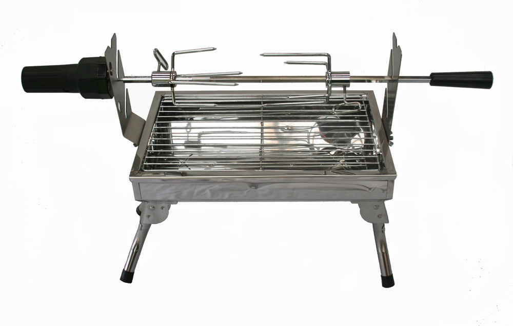 Portable Charcoal BBQ with Rotisserie